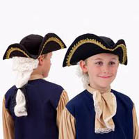 Kids George Washington Hat with Wig